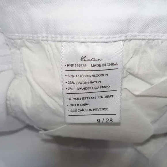KanCan Women's Katherine Mid Rise Super Skinny Jeans Size 9 / 28 NWT White Denim - Picture 5 of 8